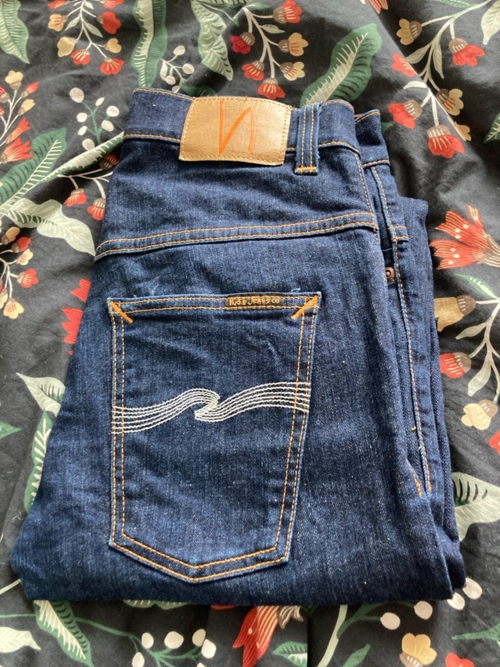 Nudie Jeans Men’s Slim Straight Dark Indigo Denim